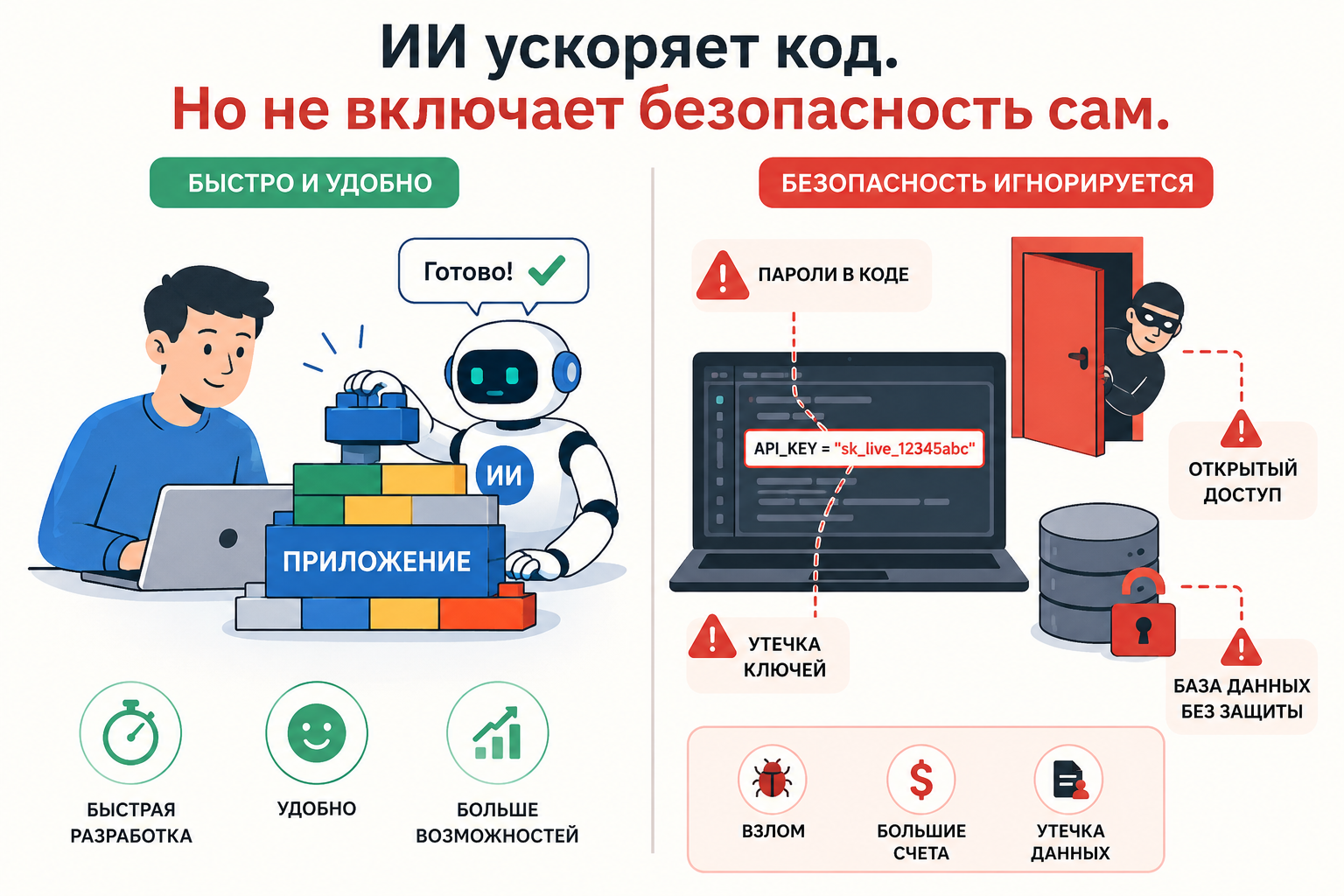 Скорость вайбкодинга против безопасности